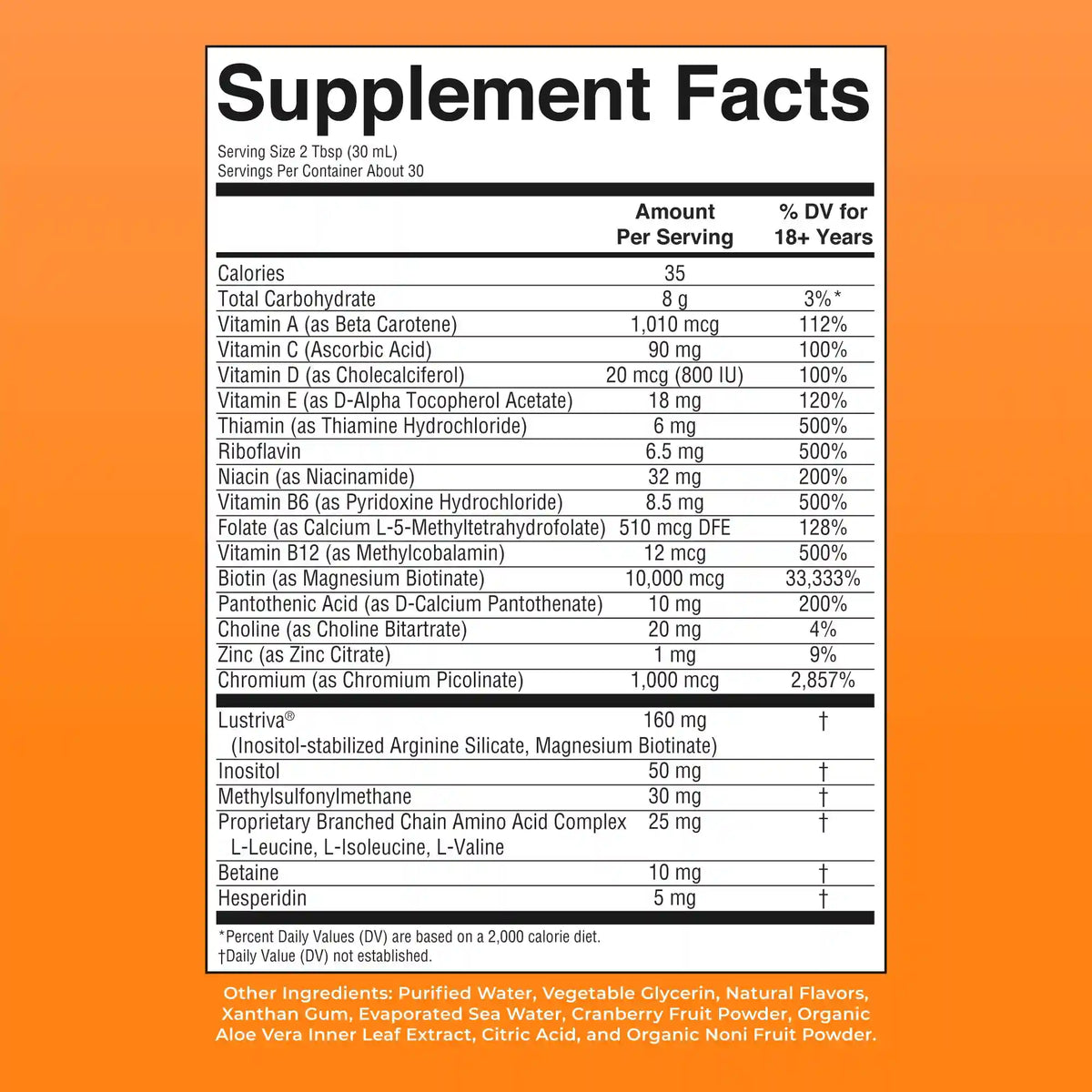 Liquid Morning Multivitamin + Hair Growth