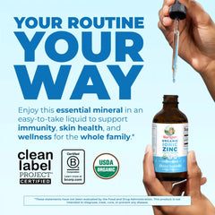 Organic Ionic Zinc Liquid Drops