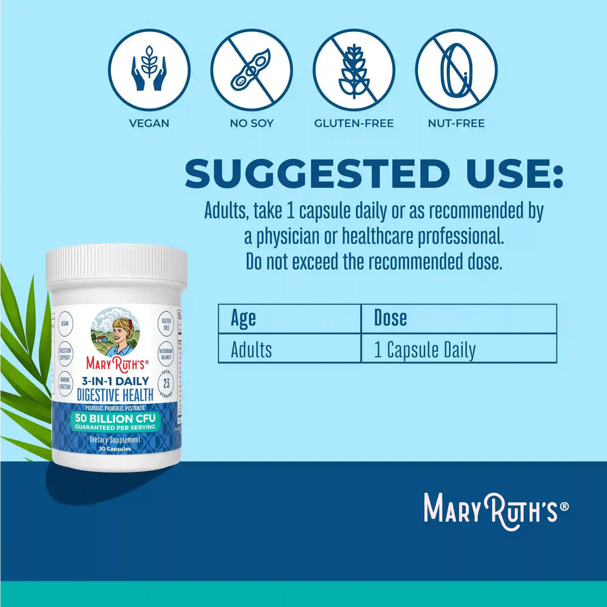 3-in-1 Daily Digestive Health Capsules