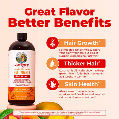 Liquid Morning Multivitamin + Hair Growth