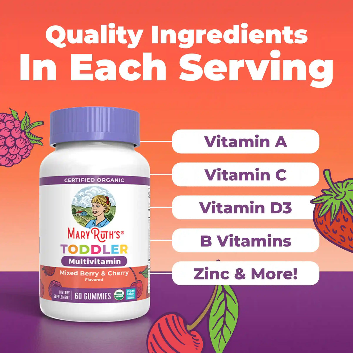Organic Toddler Multivitamin Gummies