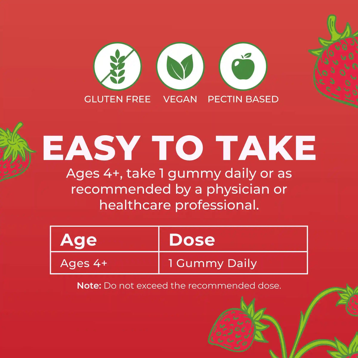 D3 + B12 Gummies (Strawberry)