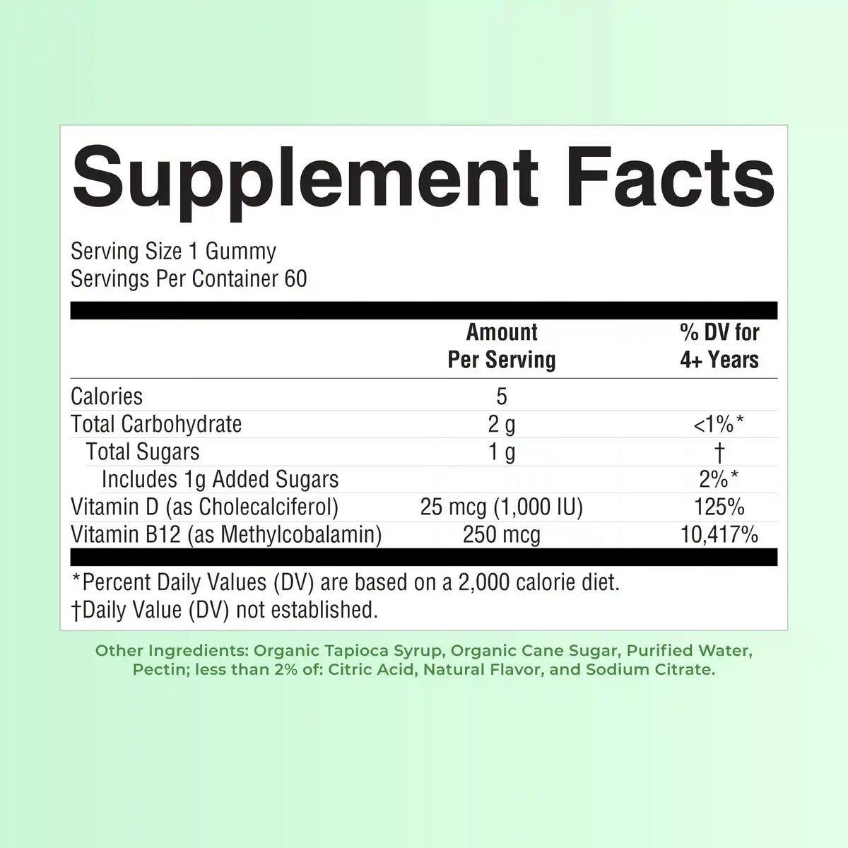 D3 + B12 Gummies (Strawberry)