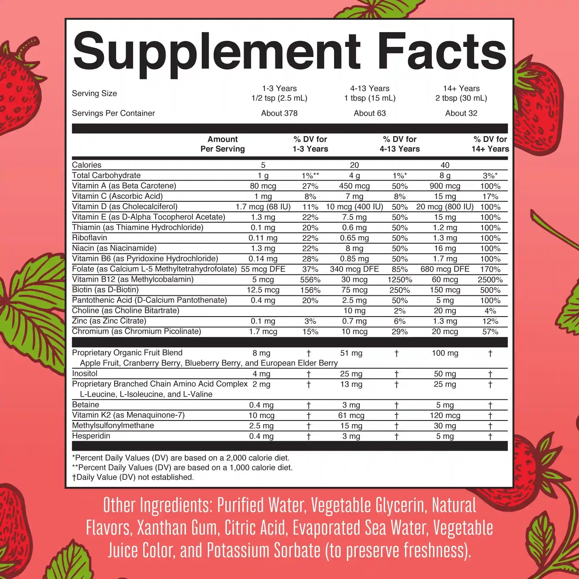 Liquid Morning Multivitamin Essentials+