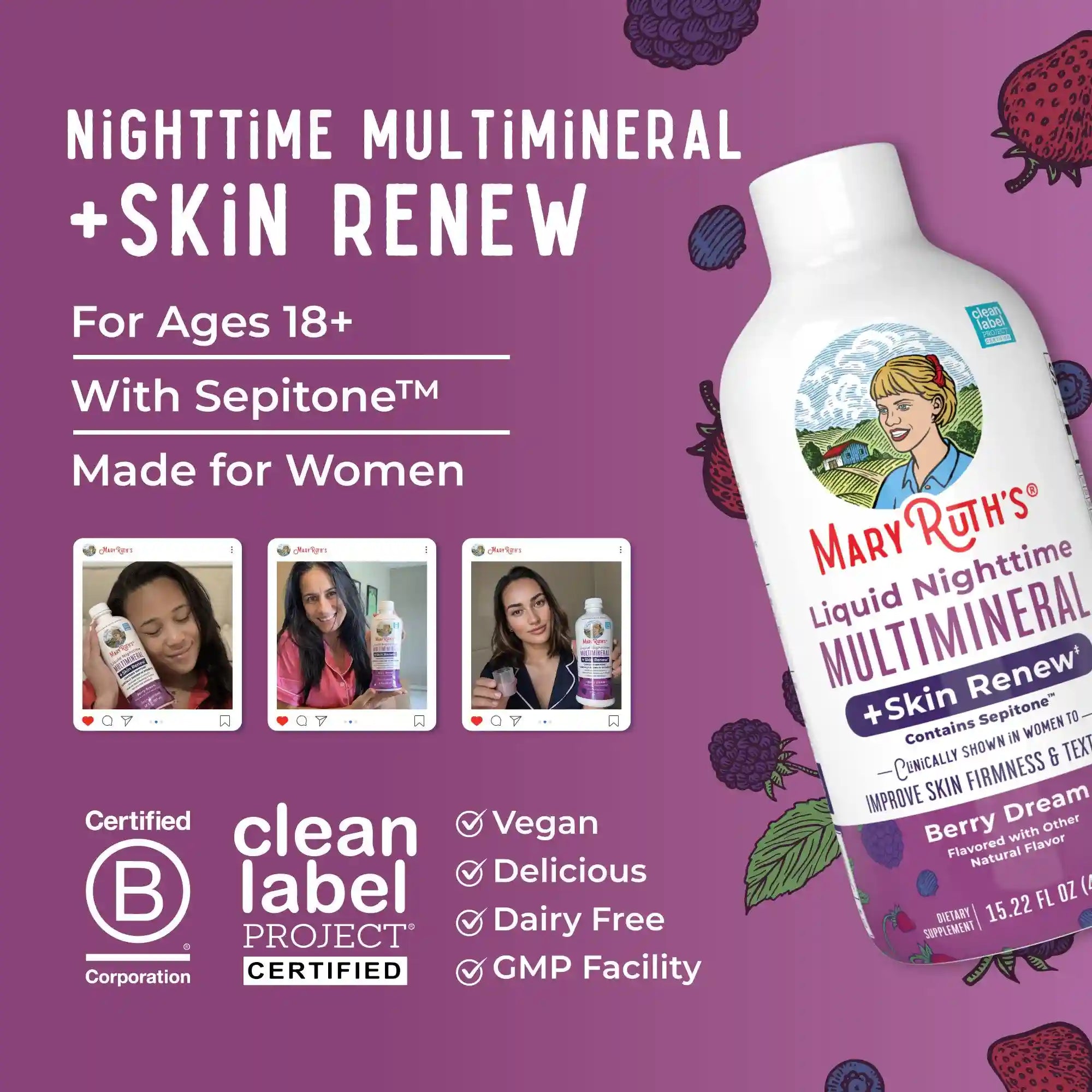 Liquid Nighttime Multimineral + Skin Renew