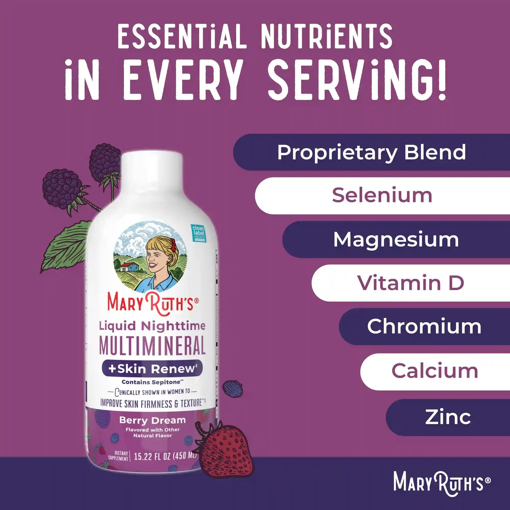 Liquid Nighttime Multimineral + Skin Renew