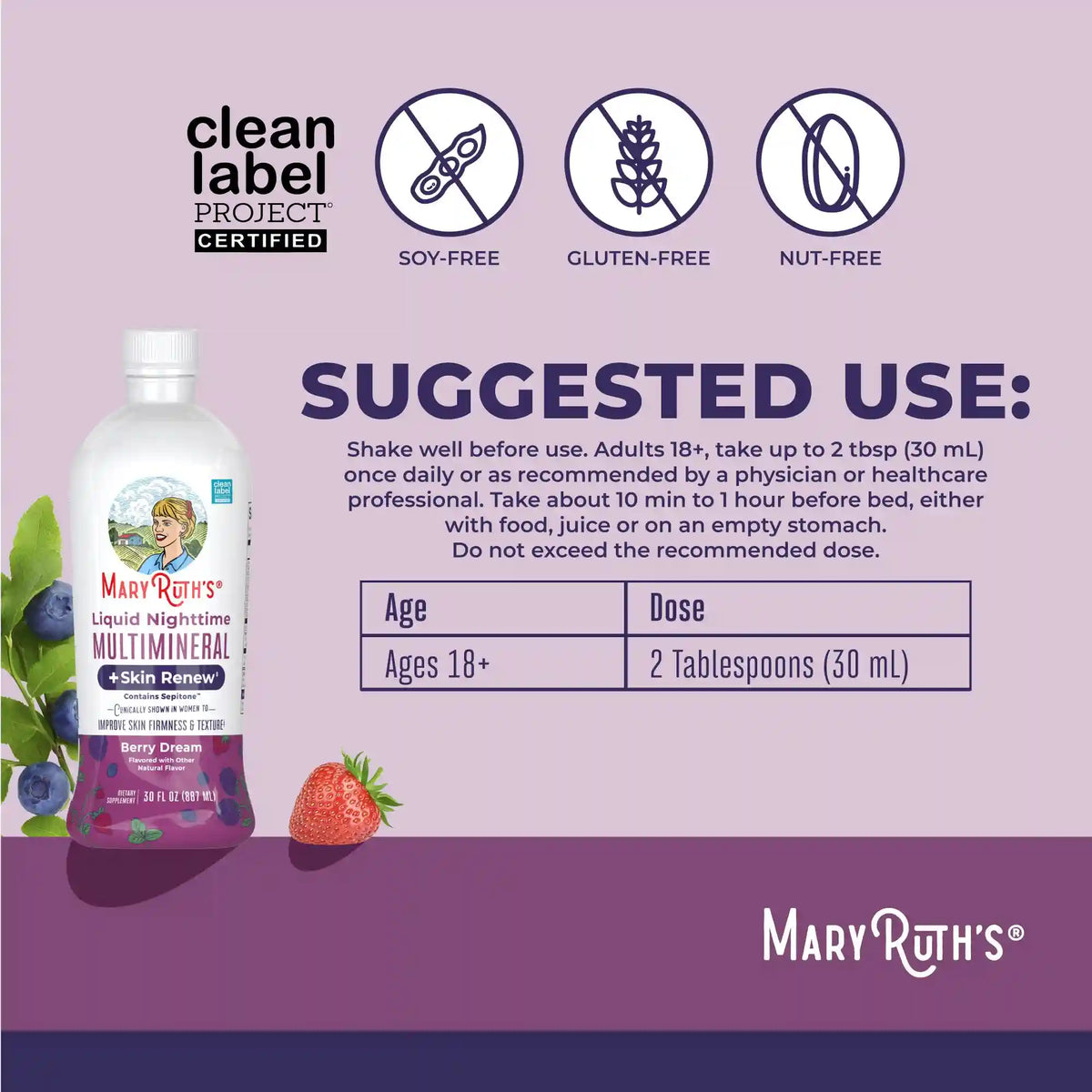 Liquid Nighttime Multimineral + Skin Renew