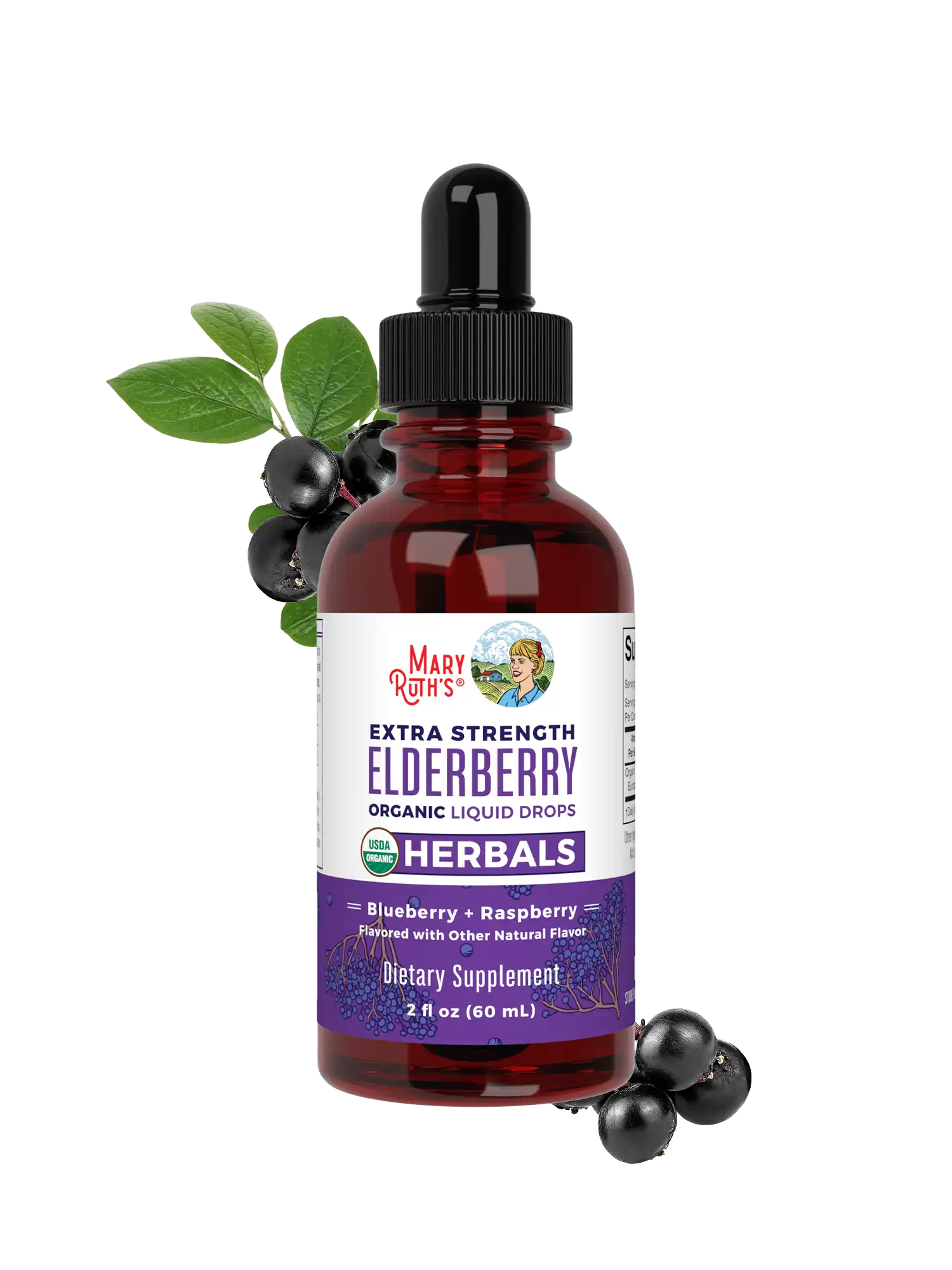 Organic Elderberry Extra Strength Liquid Drops