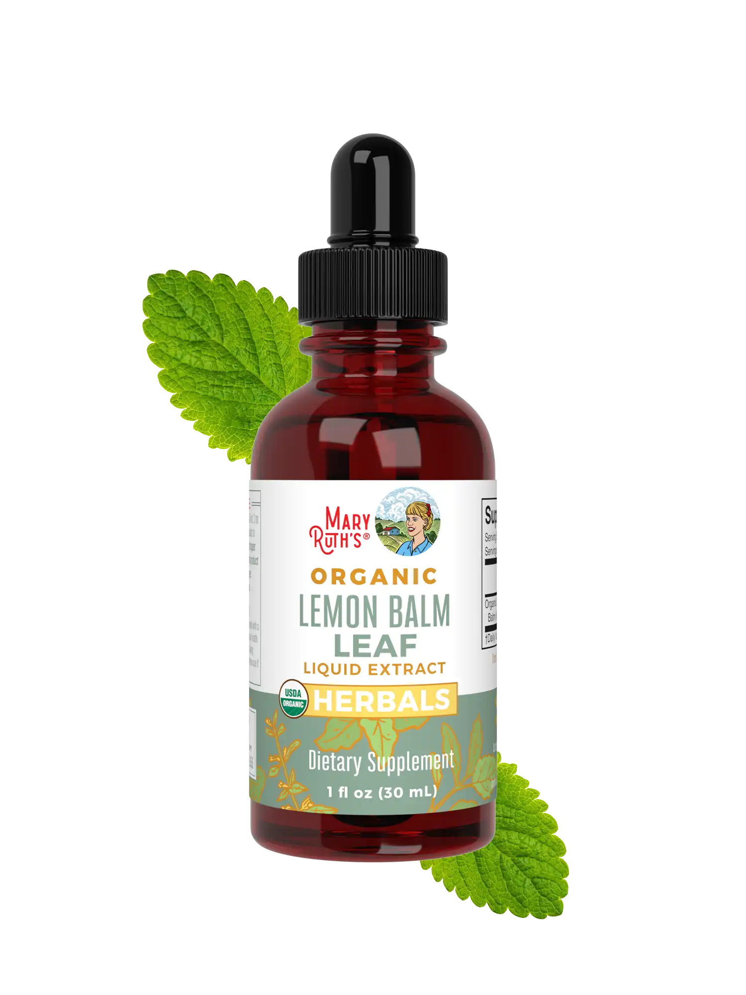 Organic Lemon Balm Leaf Liquid Drops