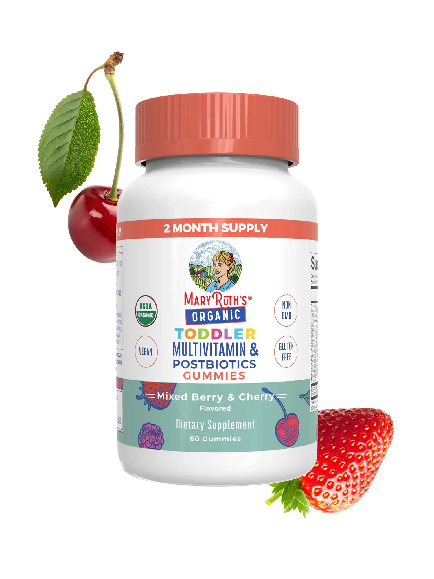 Organic Toddler Multivitamin + Postbiotics Gummies