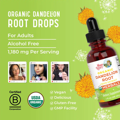 Organic Dandelion Root Liquid Extract