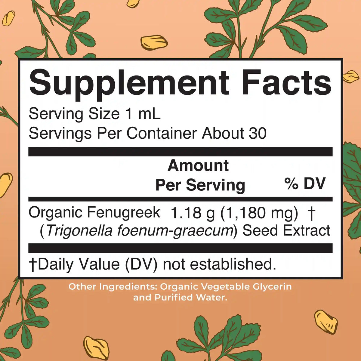 Organic Fenugreek Seed Liquid Extract