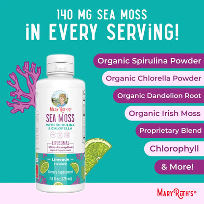 Sea Moss with Spirulina and Chlorella Liposomal