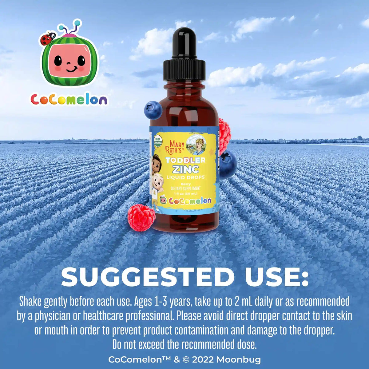 CoComelon Organic Toddler Zinc Liquid Drops