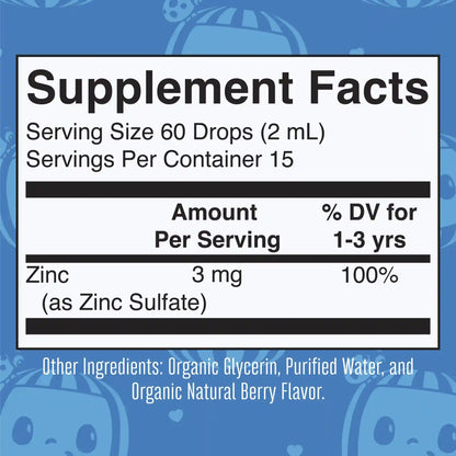 CoComelon Organic Toddler Zinc Liquid Drops