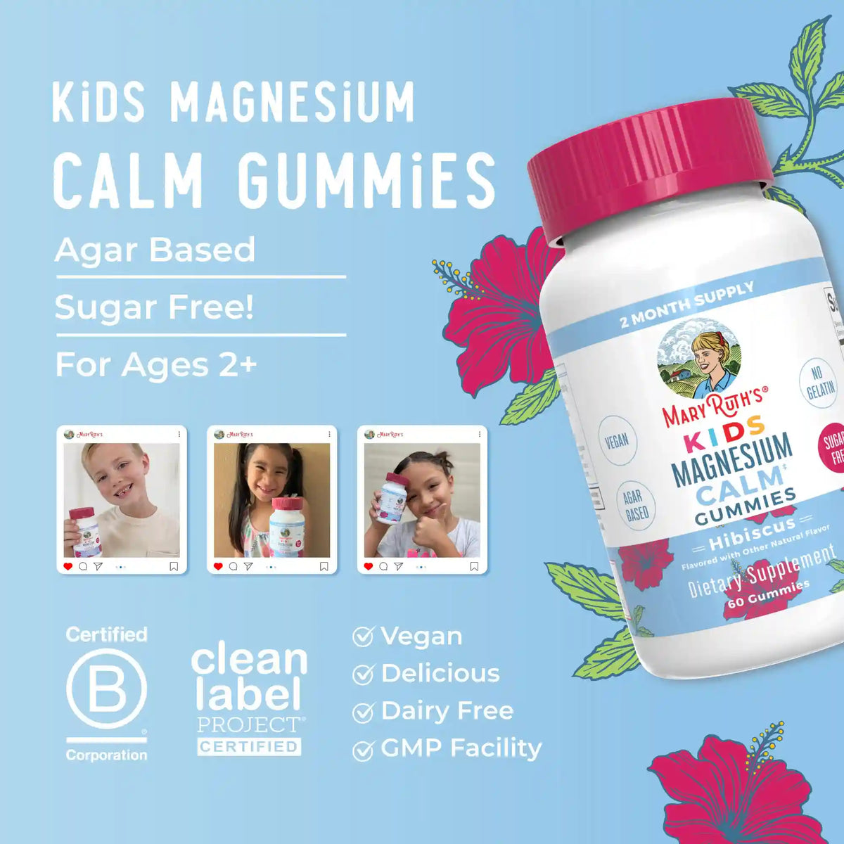 Kids Magnesium Calm Gummies