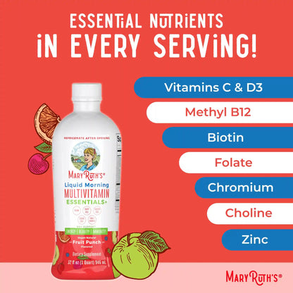 Liquid Morning Multivitamin Essentials+
