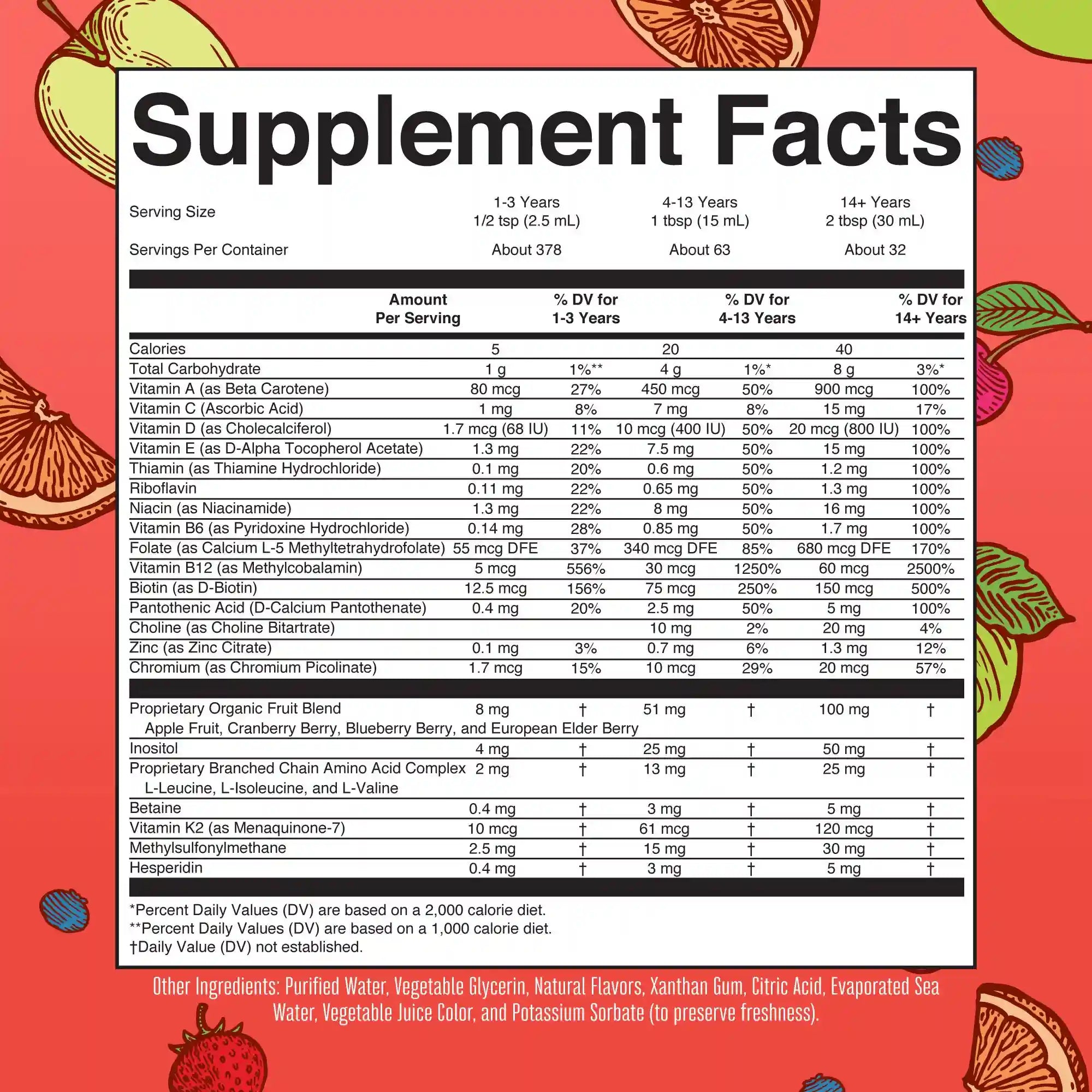 Liquid Morning Multivitamin Essentials+