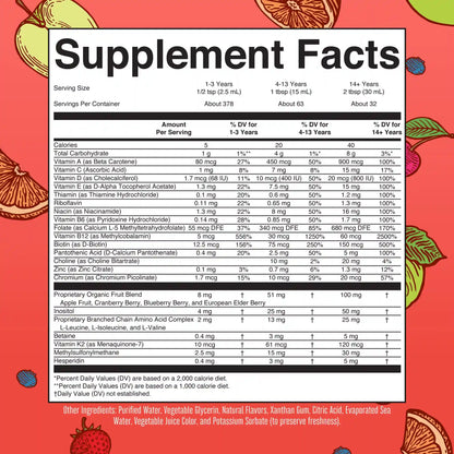 Liquid Morning Multivitamin Essentials+