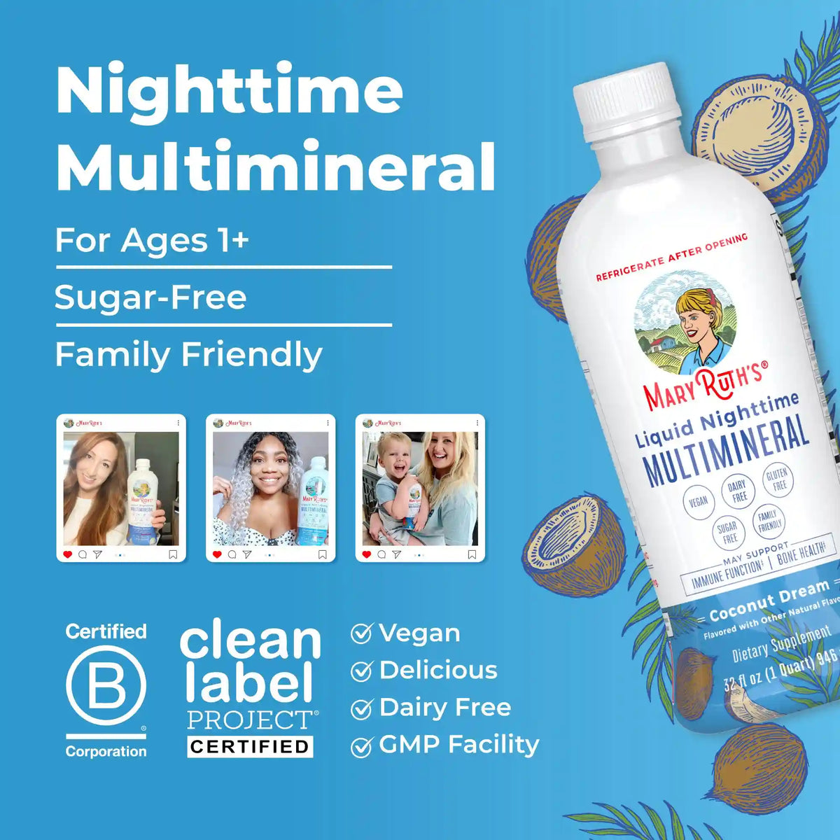 Liquid Nighttime Multimineral (Coconut)