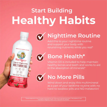 Liquid Nighttime Multimineral (Cranberry)