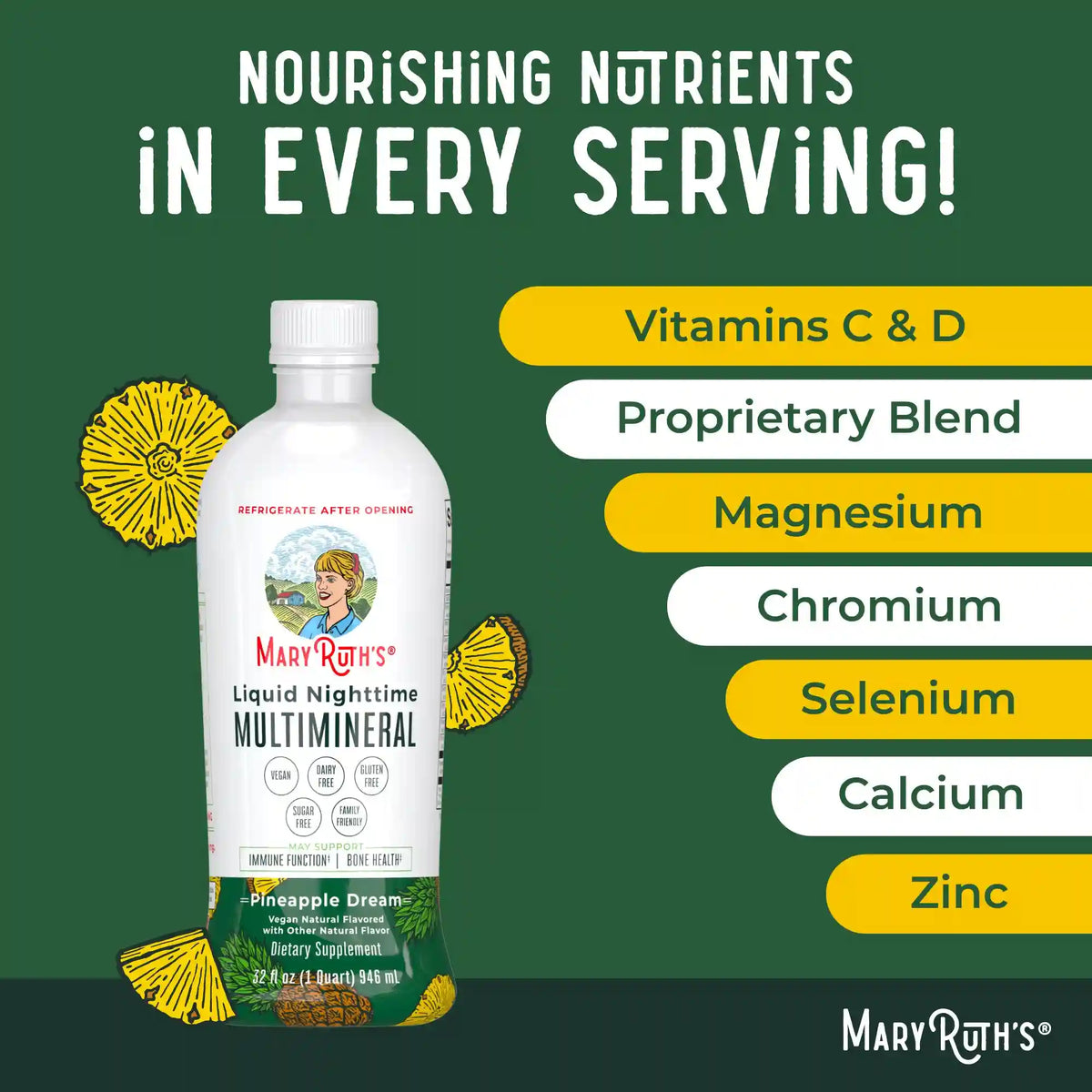 Liquid Nighttime Multimineral (Pineapple)