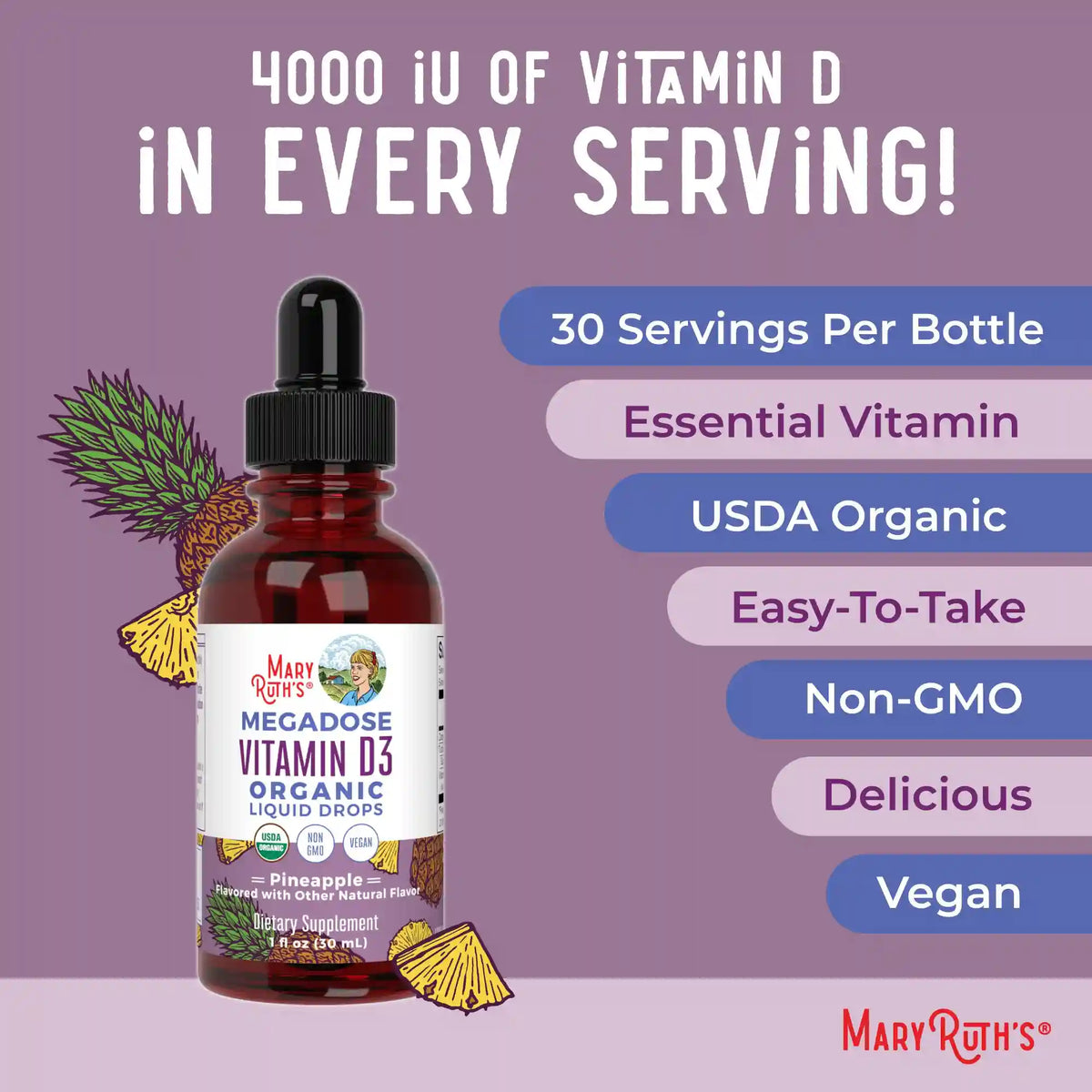 Megadose D3 Organic Liquid Drops