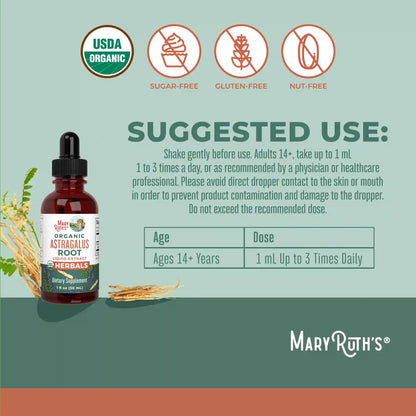 Organic Astragalus Root Herbal Drops