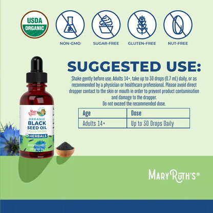 Organic Black Seed Oil Liquid Drops