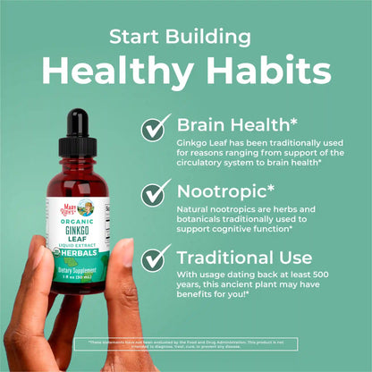 Organic Ginkgo Leaf Liquid Drops
