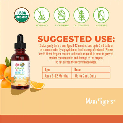 Organic Infants Vitamin C Liquid Drops