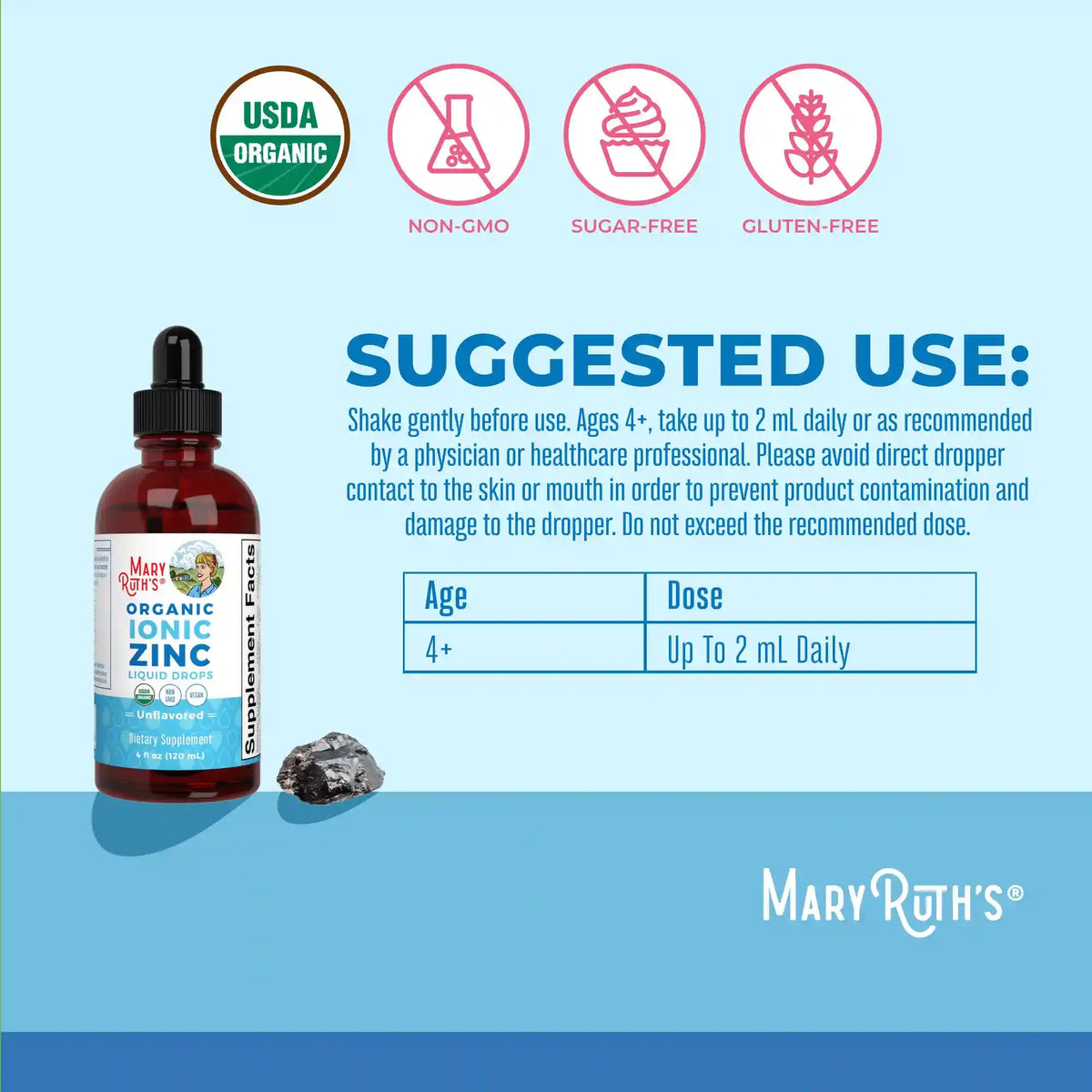 Organic Kids Ionic Zinc Liquid Drops