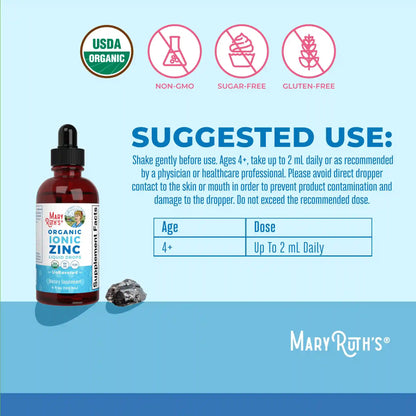 Organic Kids Ionic Zinc Liquid Drops