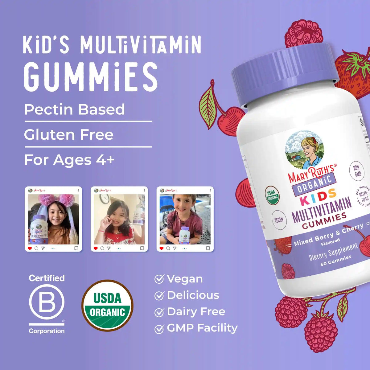 Organic Kids Multivitamin Gummies