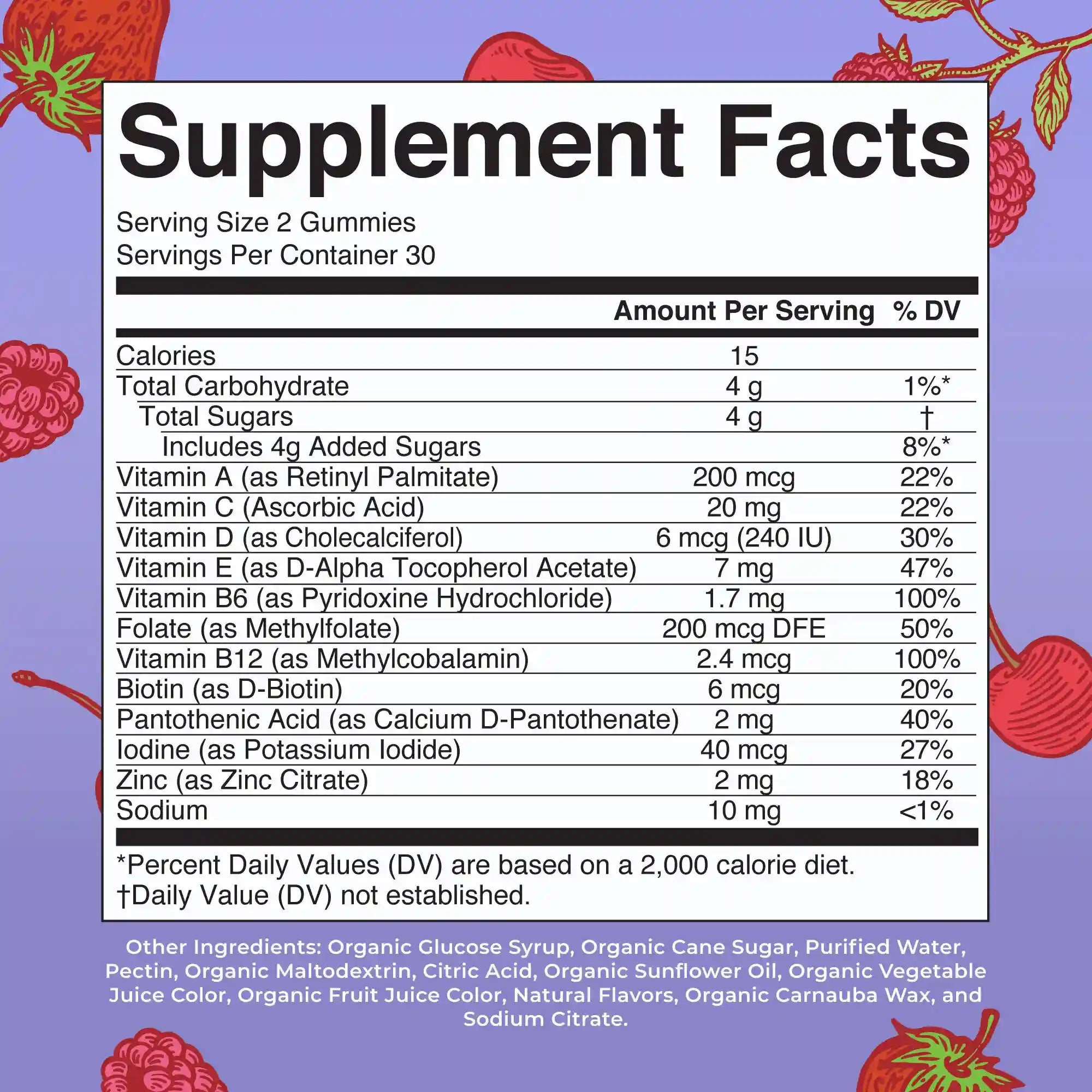 Organic Kids Multivitamin Gummies