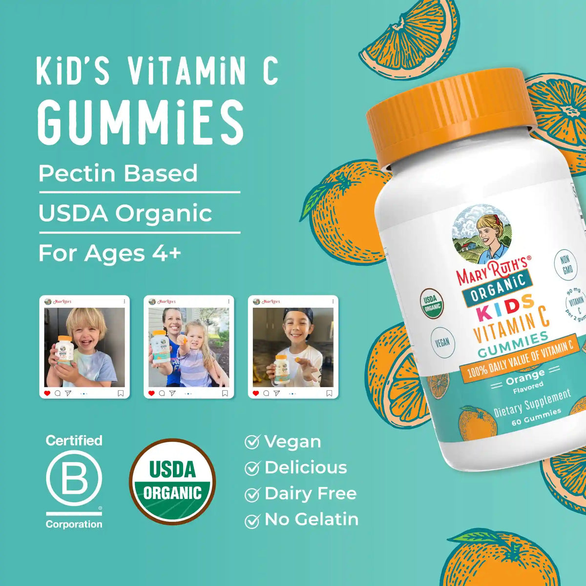 Organic Kids Vitamin C Gummies