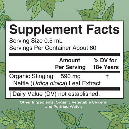 Organic Stinging Nettle Leaf Liquid Drops
