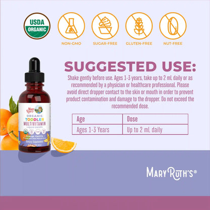 Organic Toddler Multivitamin Liquid Drops