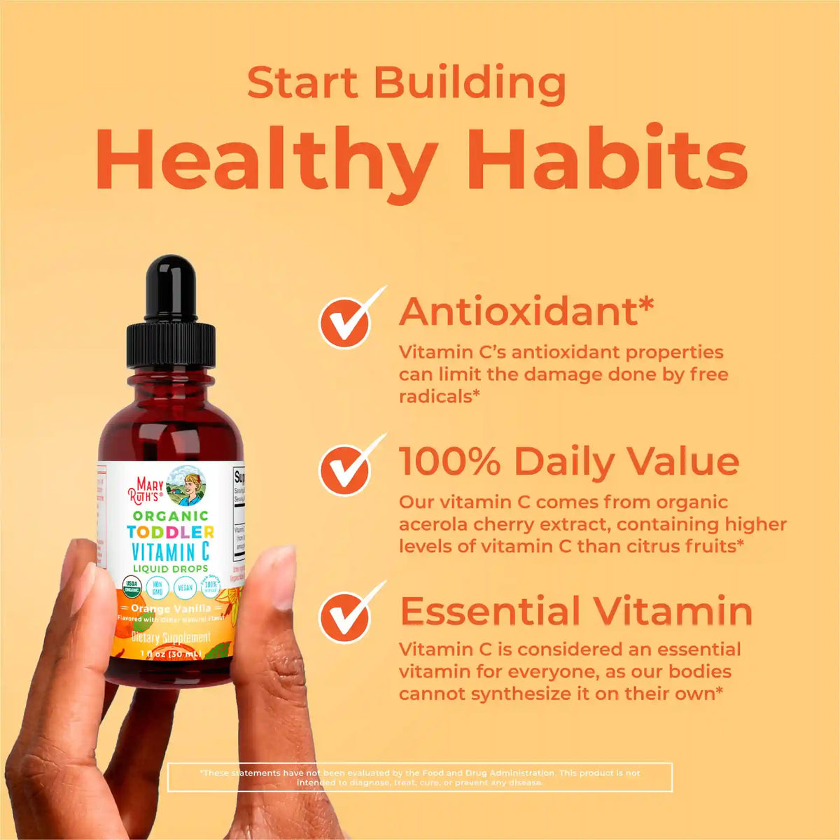 Organic Toddler Vitamin C Liquid Drops