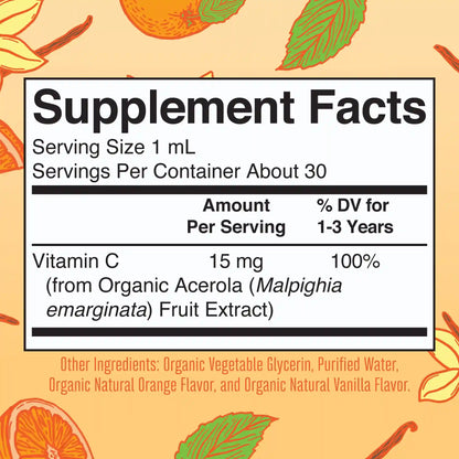 Organic Toddler Vitamin C Liquid Drops