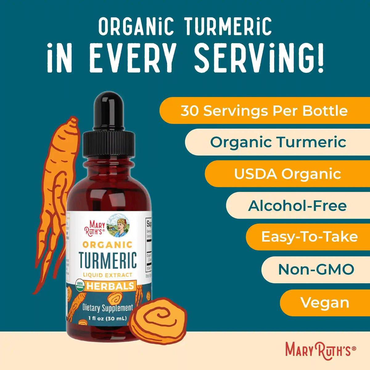 Organic Turmeric Herbal Drops