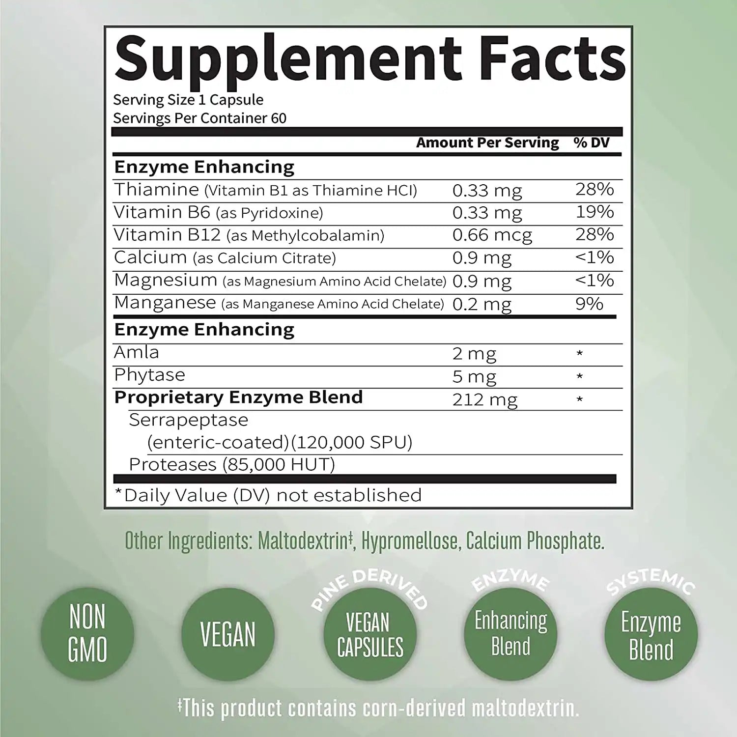 Serrapeptase Systemic Enzymes