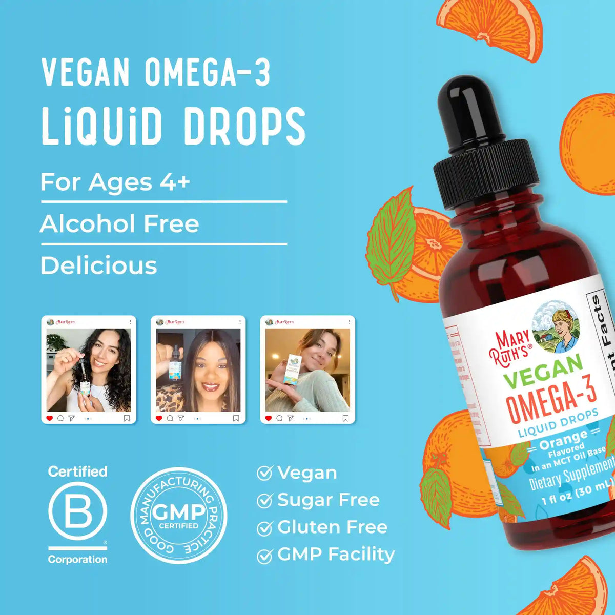 Vegan Omega-3 Liquid Drops