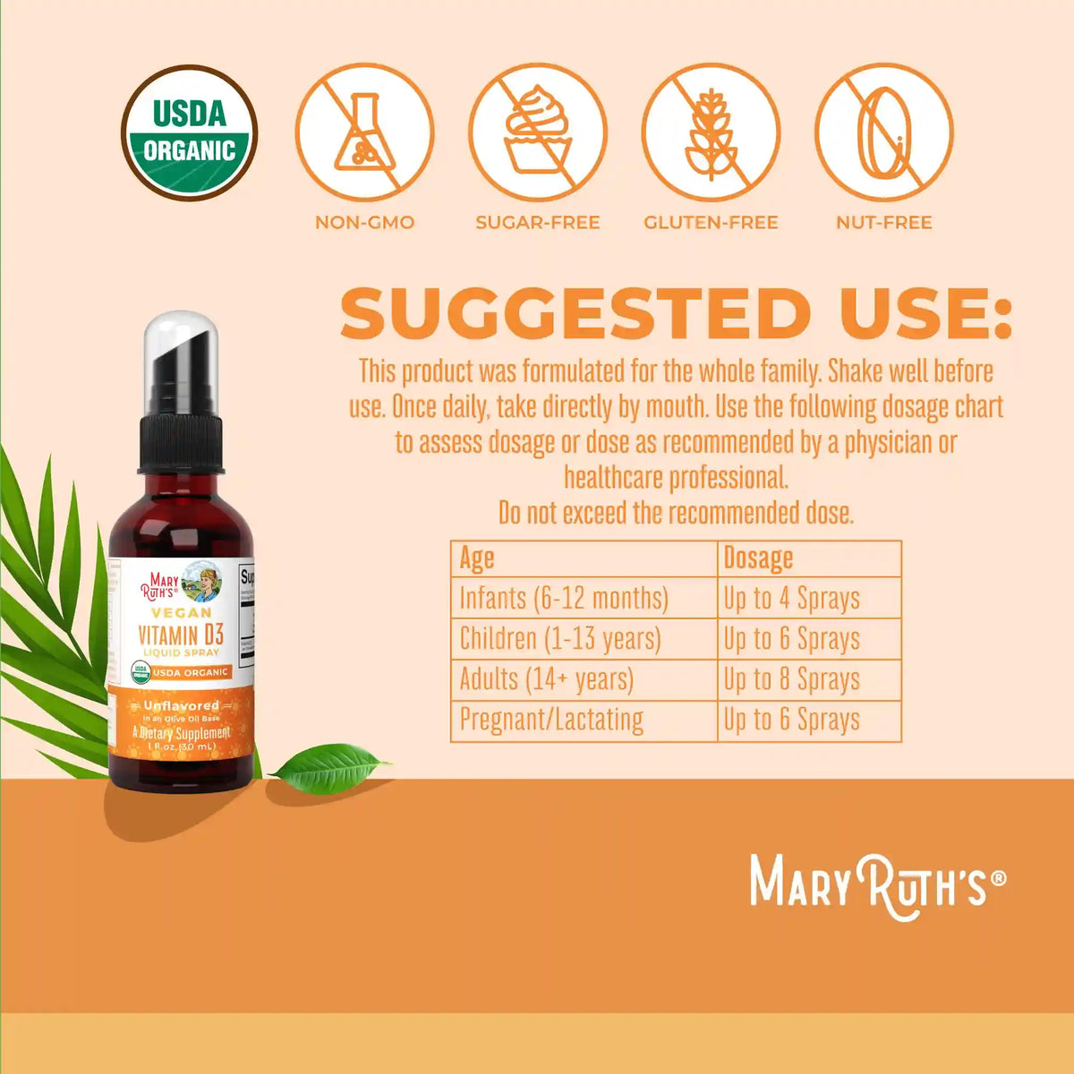 Vegan Vitamin D3 Liquid Spray