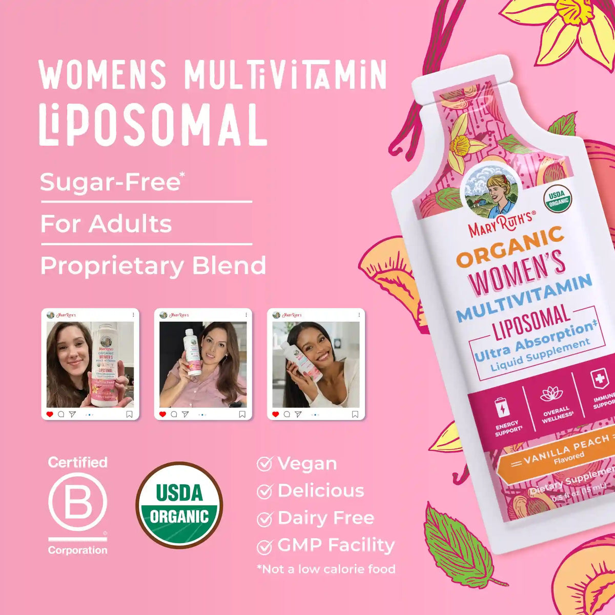 Women's Organic Multivitamin Liposomal Pouches